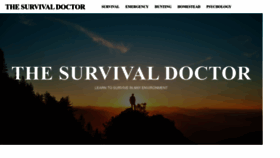 What Thesurvivaldoctor.com website looked like in 2023 (1 year ago)