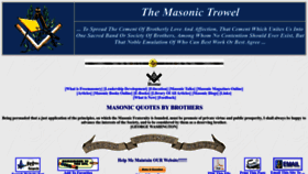 What Themasonictrowel.com website looked like in 2023 (1 year ago)