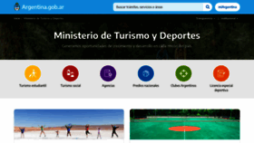 What Turismo.gov.ar website looked like in 2023 (3 years ago)