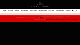 What Tarynbrows.com website looked like in 2023 (1 year ago)