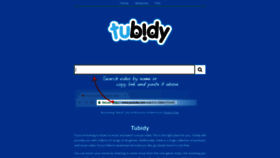 What Tubidy.ws website looked like in 2023 (1 year ago)