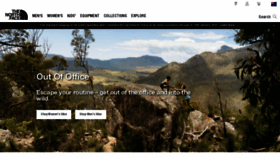What Thenorthface.com.au website looked like in 2023 (1 year ago)