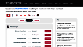 What Totalsportek.to website looked like in 2023 (1 year ago)