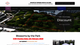 What Theblossomsbythepark.com.sg website looked like in 2023 (1 year ago)