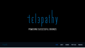 What Telepathy.com website looked like in 2023 (1 year ago)