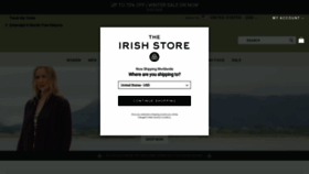 What Theirishstore.com website looked like in 2023 (1 year ago)