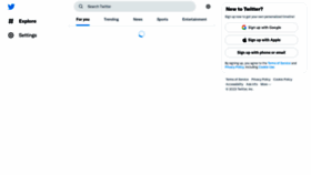 What Twitter.co website looked like in 2023 (1 year ago)