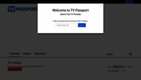 What Tvpassport.com website looked like in 2023 (1 year ago)