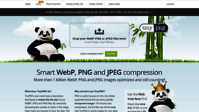 What Tinypng.com website looked like in 2023 (1 year ago)