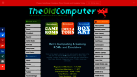 What Theoldcomputer.com website looked like in 2023 (1 year ago)
