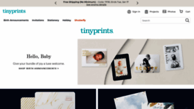 What Tinyprints.com website looked like in 2023 (1 year ago)