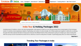 What Tourism-of-india.com website looked like in 2023 (1 year ago)