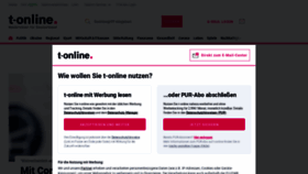What T-online.de website looked like in 2023 (1 year ago)