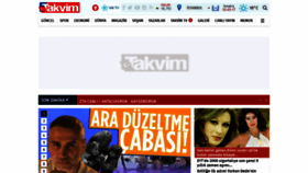 What Takvim.com.tr website looked like in 2023 (1 year ago)