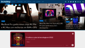 What Tecnoblog.net website looked like in 2023 (1 year ago)