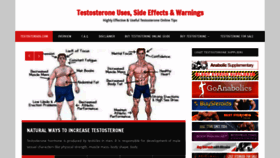 What Testosteroids.com website looked like in 2023 (1 year ago)