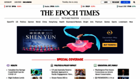 What Theepochtimes.com website looked like in 2023 (1 year ago)