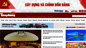 What Tienphong.vn website looked like in 2023 (1 year ago)
