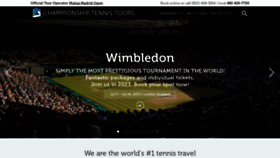 What Tennistours.com website looked like in 2023 (1 year ago)