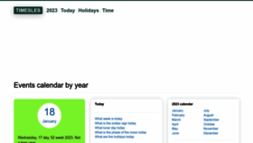What Timesles.com website looked like in 2023 (1 year ago)