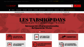 What Tabshop.re website looked like in 2023 (1 year ago)