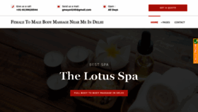 What Thelotusspa.in website looked like in 2023 (1 year ago)