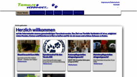 What Tierhilfe-verbindet.de website looked like in 2023 (1 year ago)