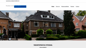 What Tandartsenzypendaal.nl website looked like in 2023 (1 year ago)