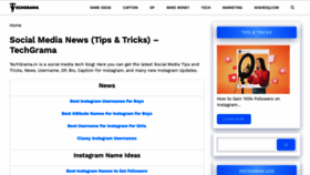 What Techgrama.in website looked like in 2023 (3 years ago)