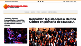 What Todotexcoco.com website looked like in 2023 (1 year ago)
