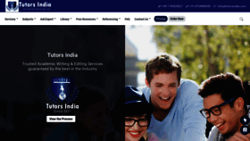 What Tutorsindia.com website looked like in 2023 (1 year ago)