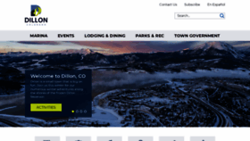 What Townofdillon.com website looked like in 2023 (1 year ago)