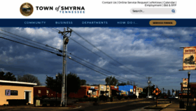 What Townofsmyrna.org website looked like in 2023 (1 year ago)