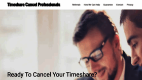What Timesharecancel.com website looked like in 2023 (1 year ago)