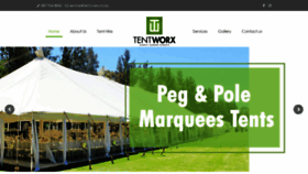 What Tentworx.co.za website looked like in 2023 (1 year ago)