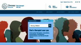 What Therapyroute.com website looked like in 2023 (1 year ago)