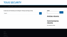 What Tousecurity.com website looked like in 2023 (1 year ago)