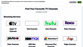 What Thechannellist.com website looked like in 2023 (1 year ago)