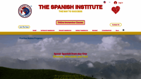 What Thespanishinstitute.org website looked like in 2023 (2 years ago)