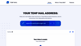 What Tempmail.email website looked like in 2023 (1 year ago)