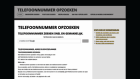 What Telefoonnummer-opzoeken.nl website looked like in 2023 (1 year ago)