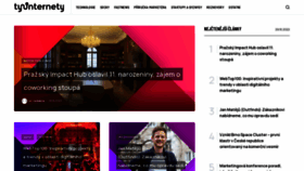 What Tyinternety.cz website looked like in 2023 (1 year ago)