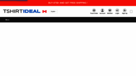 What Tshirtideal.ca website looked like in 2023 (1 year ago)
