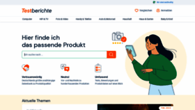 What Testberichte.de website looked like in 2023 (1 year ago)