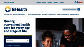 What Trihealth.com website looked like in 2023 (1 year ago)