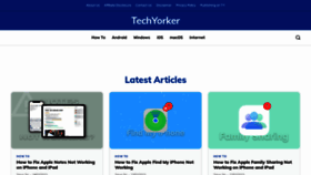 What Techyorker.com website looked like in 2023 (1 year ago)