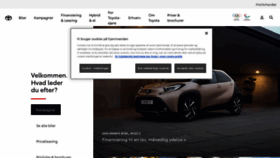 What Toyota.dk website looked like in 2023 (1 year ago)