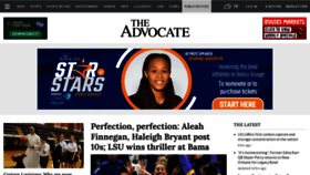 What Theadvocate.com website looked like in 2023 (1 year ago)