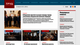 What Trudcher.ru website looked like in 2023 (1 year ago)