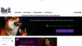 What Theanimalrescuesite.com website looked like in 2023 (1 year ago)
